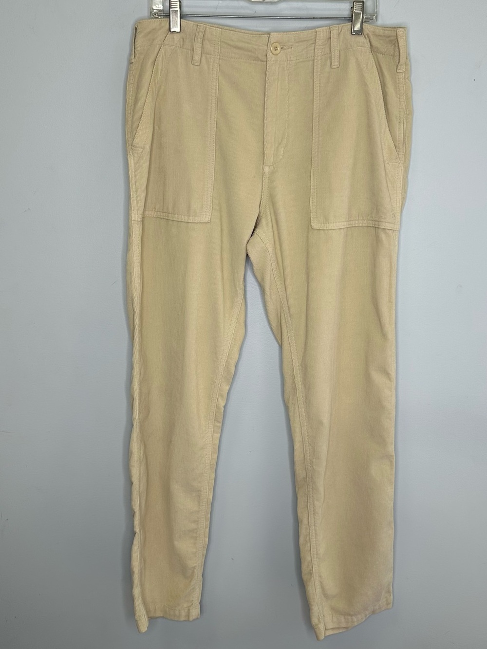 Outerknown Men’s Lightweight Micro Corduroy Organic  Cotton In Light Beige